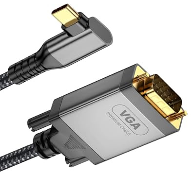 FHGSPQWM Cavo convertitore da maschio tipo C a VGA, ad alta velocità, 2 metri, supporta una risoluzione 1080p