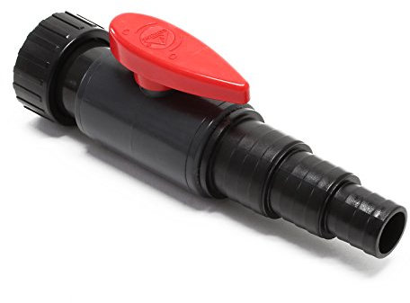 SunSun Ersatzteil für Druckteichfilter CPF-15000 Kugelhahn mit Schraubring Ø 58 mm, Absperrhahn inkl. Schlauchstufentüllen für Teichdruckfilter