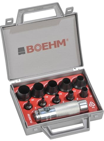 BOEHM JBL320CM Locheisensatz 3-20mm inkl. Halter im Kunststoffkoffer