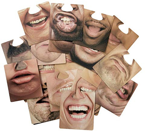 Paladone 3D Motion Gesichter Bierdeckel Untersetzter - Face Mats Coasters, 10-teilig