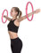 HOOPOMANIA Arm Hoop [2-teilig - pink] Hula Hoop Arme mit Schaumstoff - Winkearm Training