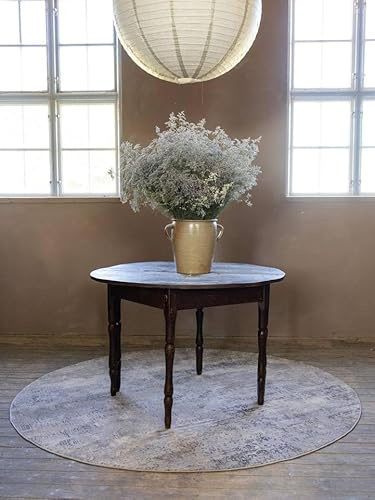 RugVista Ritz Teppich, Ø 200 cm, Hell Grau