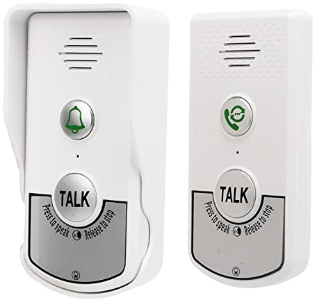 Wireless Intercom Türklingeln, 3280ft Reichweite wasserdicht elektronische Türklingel Gong, 2000mAh intelligente drahtlose Gegensprechanlage Türklingel Gong für Home Intercomunicad