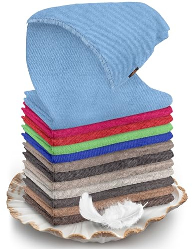 yanopurna Sciarpa estiva da donna in 100% cashmere, sciarpa in cashmere tessuta a mano, panno tinta unita e stola, sciarpa leggera per primavera ed estate, unisex, prodotta in Nepal (68 x 190 cm
