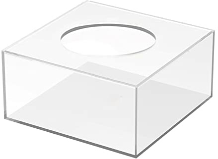 MagiDeal Alzata per Torta riempibile Alzata per Cilindro Centrotavola per Matrimonio Rotondo Espositore per Alzata per Torta Trasparente per centrotavola per, 30cmx30cmx10cm