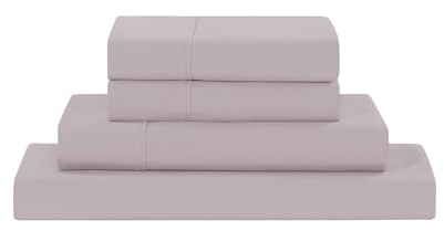 Modern Threads Soft Microfiber Solid Sheets - Luxurious Microfiber Bed Sheets - Includes Flat Sheet, Fitted Sheet with Deep Pockets, & Pillowcases Dusty Mauve Queen