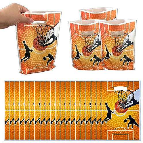 Basketball Tüten,Basketball Geschenktüte,Basketball Thema Deko,Basketball Taschen,Geschenktüten,Cookie Partytüten,Kindergeburtstag Party,20pcs