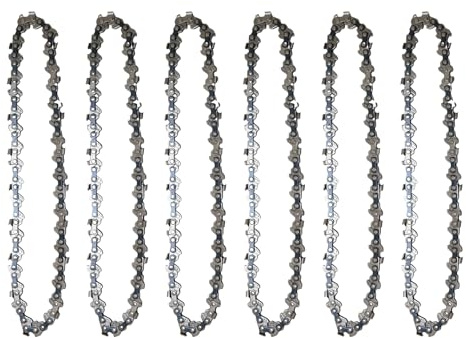 6 piezas cadena de mini motosierra, ADEFOL 15 cm 6 pulgadas 37 eslabones cadenas de sierra para motosierra portátil reemplazo de cadena para árbol de poda de ramas
