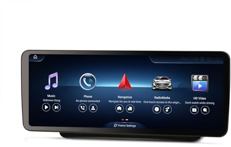 Erisin 12.3 Android 14 8-Core 8GB+128GB Radio de Coche Estéreo Navegación de Automóvil para Mercedes-Benz Clase E W207 C207 A207 NTG 4.5 Soporta IPS Wireless CarPlay Android Auto Bluetooth 5.1 WiFi