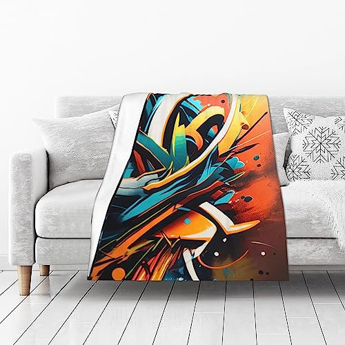 Decke mit gotischen Farbbildern – geeignet für Frühling und Sommer, verleiht Zuhause, Reisen und Freizeit Charme, 101,6 x 127 cm