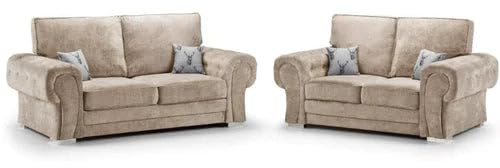 Verona Mink 3+2 Sofa Set highback