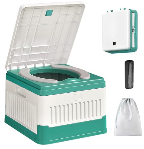 BORDEAG Töpfchen für Unterwegs, Faltbarer Toilettensitz Kinder, Klapptoilette für Kinder, Töpfchen Falttoilette Kinder, Töpfchen für Kinder, Kindertoilette mit Taschen WC für Auto Camping Reise (A)