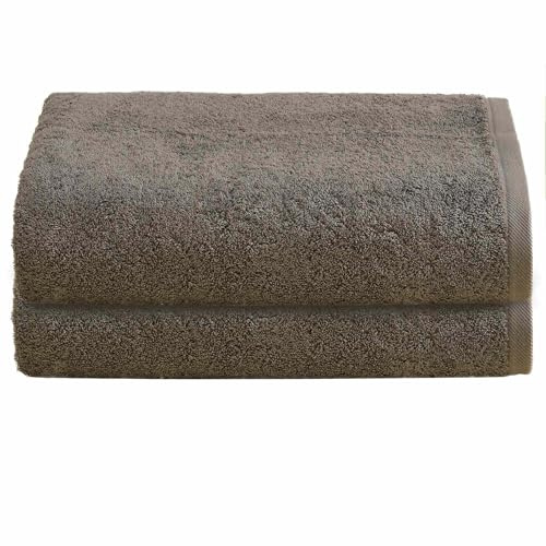 NELLA BIAGINI Telo Doccia Grande, Set da 2, Asciugamano da Doccia, 150x100 cm, 100% Spugna di Cotone, 550 gr/mq, per Sauna e SPA, Morbido, Assorbente, Resistente. Modello: Vega