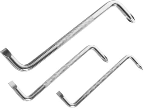 Holibanna 3Pezzi Cacciavite Cacciaviti Angolari per Spazi Ristretti Al Carbonio con Impugnatura Utensili per Elettricisti Te