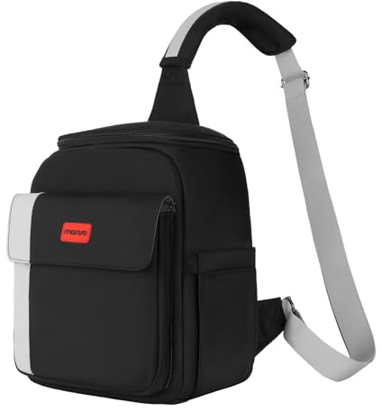 MOSISO Borsa Fotografica Piccola a Tracolla per Fotocamere | DSLR/SLR/Mirrorless, Custodia Imbottita con Tasca Frontale e Parapioggia, Borsa Fotografica per Canon/Nikon/Sony, Nero