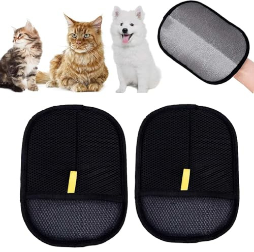 Cepillo de pelo de gato y perro – Removedor de pelo de mascotas y rodillo de pelusa reutilizable – Cepillo de pelo de animales reutilizable para sofá – Removedor de pelo de mascotas y removedor de