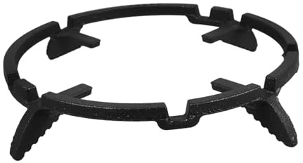 Anillo para Hierro de Soporte Negro Fundido Wok para Estufa | Asas y Plataforma Antideslizante, Accesorio Auxiliar de Repuesto, Estructura Garras para Olla y Milk Pot