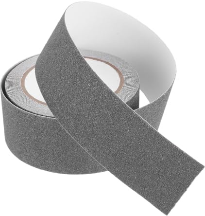 DOITOOL Realistic Self Adhesive Road Sticker Tape 1.97In X 196.85In for Model Railway Roadways and DIY Traffic Layouts Ideal for Miniature Train Scenery and Movie Photography Scenes
