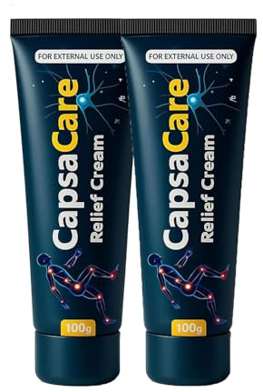 Capsacare Neuropathy Relief Cream, Capsacare Pain Relief Cream, Neuropathy Nerve Pain Reli𝐞f Cr𝐞am, Natural Ingredients, For Feet Hands Shoulders Neck (2pcs)