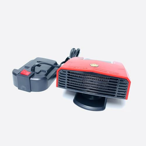 Lodoot Battery-powered camping heater, 600W 18V portable space heater, suitable for cars, offices, camping, desktops. (bat
