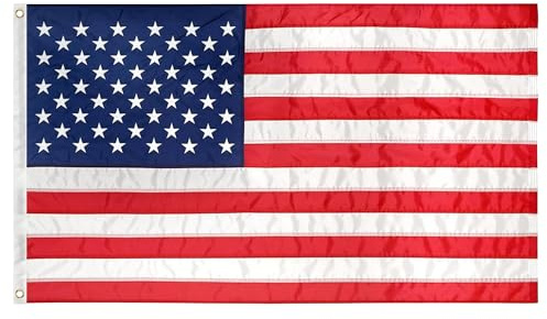 Super Tough USA35SPI Drapeau américain en polyester Rouge/blanc 3 x 5 m
