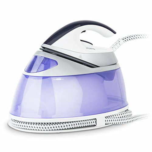 H.Koenig V32 Centrale Vapeur Haute Pression 3,5 bars puissante et continue Effet Pressing 100 g/min, vapeur verticale, Semelle céramique, Rapide, Puissante 2180W, réservoir 2L