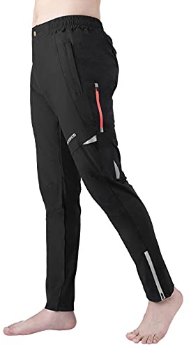 ROCKBROS Men and Womens Cycling Bike Pants Quick-Dry Outdoor Mountain Running Hiking Gear Black'' }