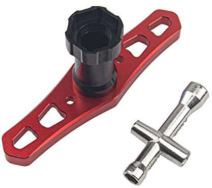 ShareGoo Universal 17mm Wheel Hex Wrench Repair Tools & 4mm 5mm 5.5mm 7mm Wheel Hub Cross Socket Spanner Repair Tool 1/8 Scale RC Car Truck