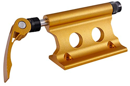 ISTOVO 1 Fahrrad-Vordergabel Schnellkupplung mit festem Am Kofferraum Artiar Speicherständer (Gold)