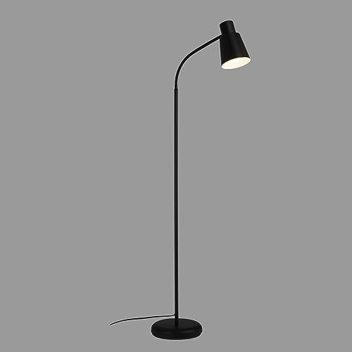 Briloner Lampada da terra, piantana lampada da terra, lampade da terra, lampada da terra led, pulsante a pedale, illuminazione indiretta, nero