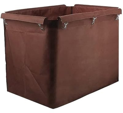 Bolsa de Repuesto para Carrito de Lavandería, Bolsas de Tela de Repuesto Desmontables, Bolsas de Almacenamiento Rectangulares de Tela Oxford Impermeables para Carrito de Cesta Comercial de 400L ( Colo
