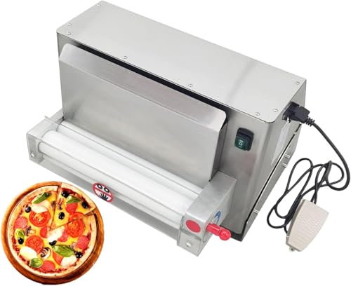 GTANND Electric Pizza Dough Sheeter, Pizza Dough Roller Machine,Dough Size 30cm/40cm,Thickness 1-5.5mm,Copper Motor,Long Life,For Restaurant,40cm
