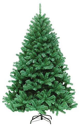 sjdoPulse Weihnachtsbaum, Saisonale Dekoration, Weihnachtsbaum Mit Metallständer, Feuerfester Künstlicher PVC-Weihnachtsbaum Für Das Büro Und Das Klassenzimmer,Green.,270cm(8.9ft)