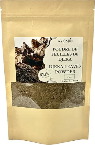 Poudre de Feuilles de Djeka 100% Naturelle, 100g
