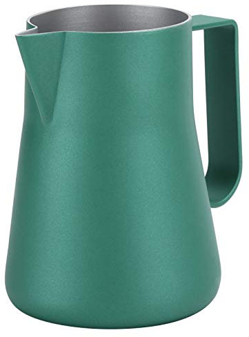 Stainless Steel Milk Frothing Pitcher | 350ml Coffee Latte Art Jug Cup for Home/Cafe/Bar Use | Ergonomic Handle & Accurate Spout Design (350ml)