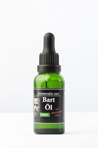 Demateraliz Care skäggolja med eteriska oljor, mintdoft