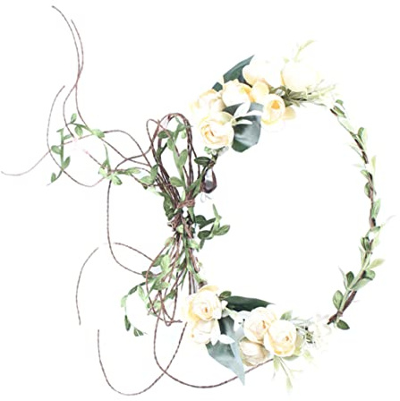 Vaguelly Boho Blumenstirnband Haarreif Strandkopfbedeckung Blumengirlande Für Hochzeit Party Festival Fotografie