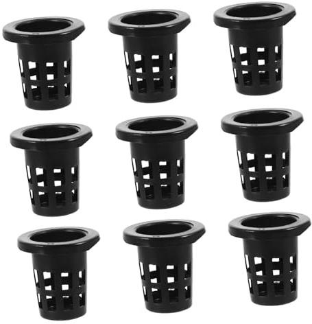 DECOMELODY 100pezzi Vasi Rete Per Piante Cestini in Plastica Riutilizzabili Per Coltivazione Vasi Per Piccoli Per Piantare