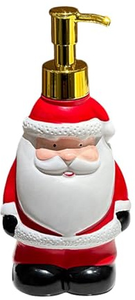 perfk Distributeur de Savon Père Noël, décoration de Noël, Distributeur de Lotion pour Le Corps créatif pour Toilettes, Cuisine, Salle de Bain, vanité