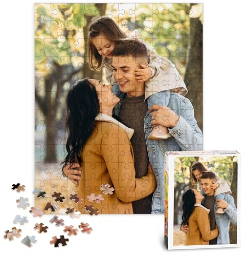 Easycosy Personalisiertes Puzzle mit eigenem Foto - 35/72/120 Teile: Gestalte selbst Puzzle mit Bild, Fotopuzzle - personalisierte Geschenke Foto Geschenke für Kinder, Freundin, Mama zum Geburtstag