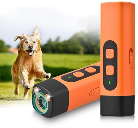 UEXEDO Anti-Bell-Hunde-Ultraschall, leistungsstark, 25 kHz - 40 kHz, Ultraschall-Abschreckungsgerät für Hunde, Reichweite 8 m, Ultraschall-Bell-Gerät für drinnen und draußen (2)