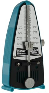Wittner Metronom Taktell Piccolo Serie 830 - Kunststoffgehäuse - Ohne Glocke - Türkis - Mechanisch zum Aufziehen - Keine Batterien erforderlich - Made in Germany