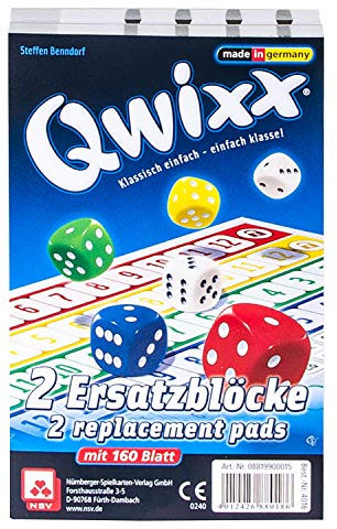 NSV - 4016 - QWIXX - Blocchi sostitutivi - Gioco dei Dadi