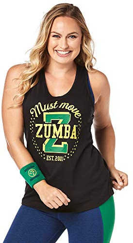 Zumba Women's Racerback, Bold Black 10, X-Small