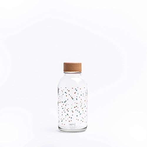 Carry Carrybottles Trinkflasche Glas 0,4 l | Sportflasche, Wasserflasche | BPA-frei, auslaufsicher & kohlensäuregeeignet | Plastikfrei & nachhaltig produziert | Made in Germany