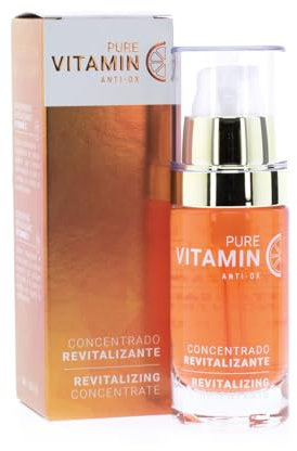 Noche y Día - Serum Concentrado Revitalizante con Vitamina C - 30ml - Aporta Luminosidad a la piel y Combate los Signos del Envejecimiento - Piel Suave y Sedosa