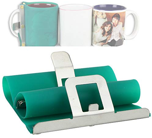 Tyenaza Tassenmanschette Tassenpresse Tassenmanschette Backofen Tassen Manschetten Sublimation,3D Sublimation Silikon Becher Wraps, Hitze Vinyl Pressband für den Tassendruck