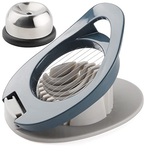 Eierschneider für hart gekochte Eier, Edelstahl, Eierschneider, Eierpiercer, Loch, Küchenhelfer, Eierlochstecher, Blau