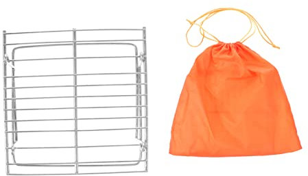 Grillrost Tragbare Holzkohle Holzkohlegrills Kohlehalter Außengrill Outdoor-zubehör Grillnetz Im Freien Mini-grill Campingzubehör Draussen Rostfreier Stahl Ummantelter Wasserkocher