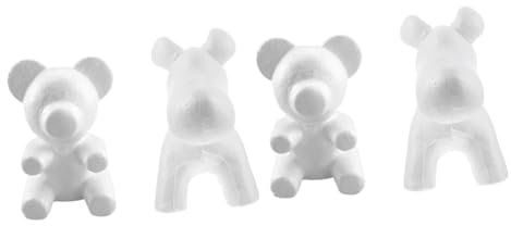 SHINEOFI 4 Stück Modell Styropor Form für Rosenarrangements weiße Schaumrosen Ornament Spielzeug Fotogeschenke kreatives DIY Handwerk Form für Blumenarrangements Dekorationen Ball